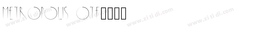 metropolis otf字体转换